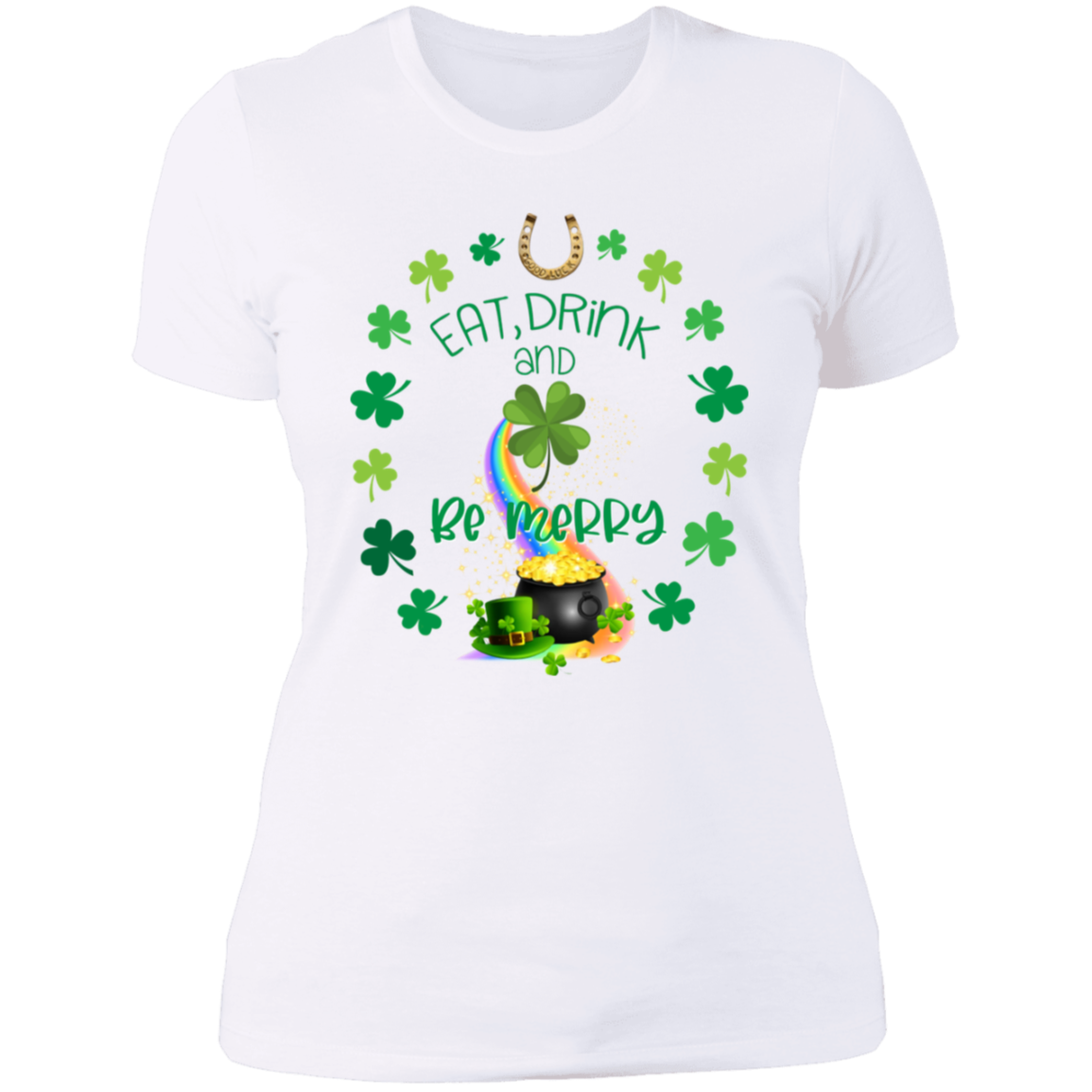 Eat, Drink & Be Merry | Women's Cotton T-Shirt