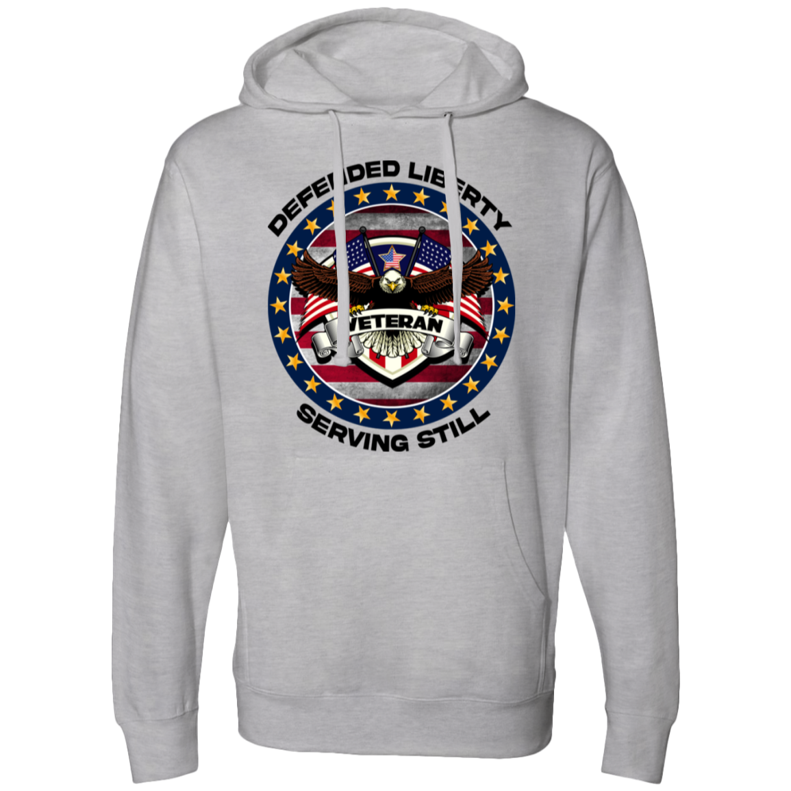 Defended Liberty Serving Still | Men's Midweight Hooded Sweatshirts