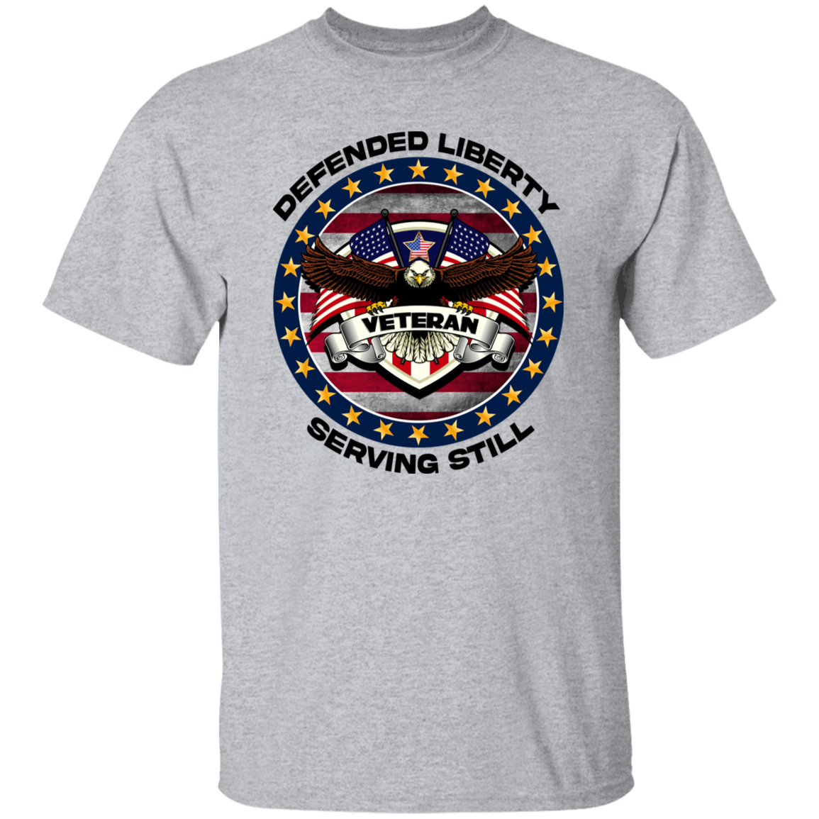 Defended Liberty Serving Still | Men's Cotton T-shirt