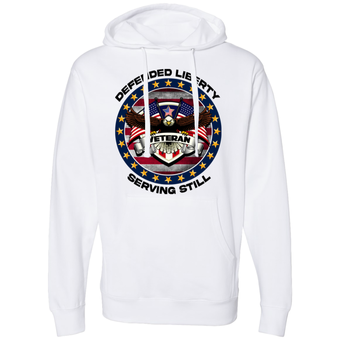 Defended Liberty Serving Still | Men's Midweight Hooded Sweatshirts