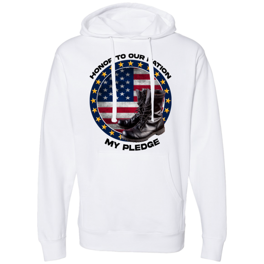 Honor to Our Nation, My Pledge | Men's Midweight Hooded Sweatshirts