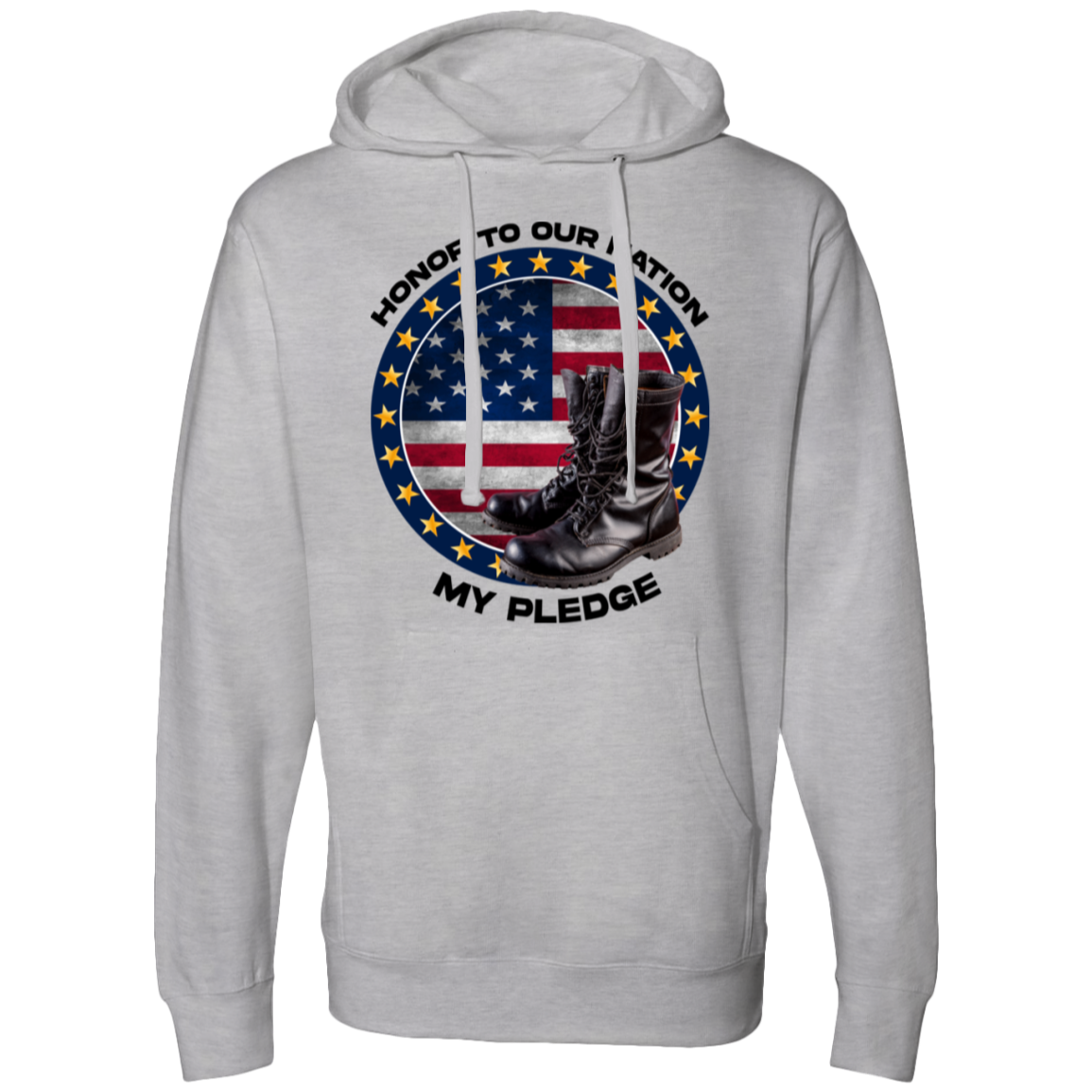 Honor to Our Nation, My Pledge | Men's Midweight Hooded Sweatshirts