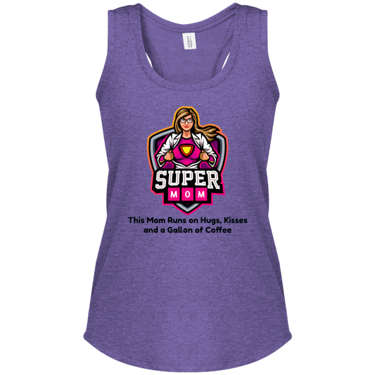 Hugs, Kisses and a Gallon of Coffee | Women's Perfect Tri Racerback Ta