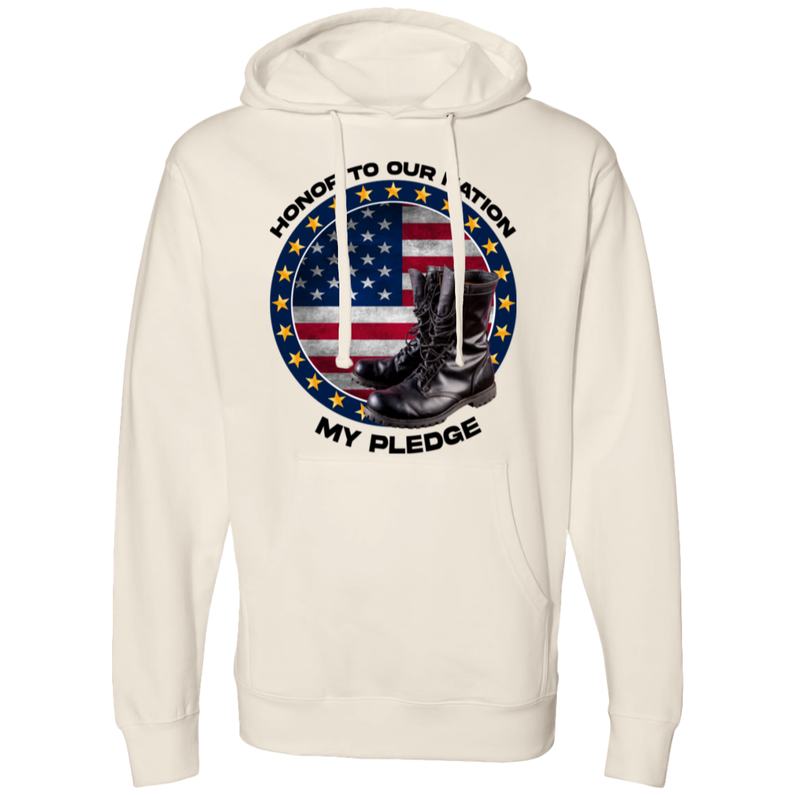 Honor to Our Nation, My Pledge | Men's Midweight Hooded Sweatshirts