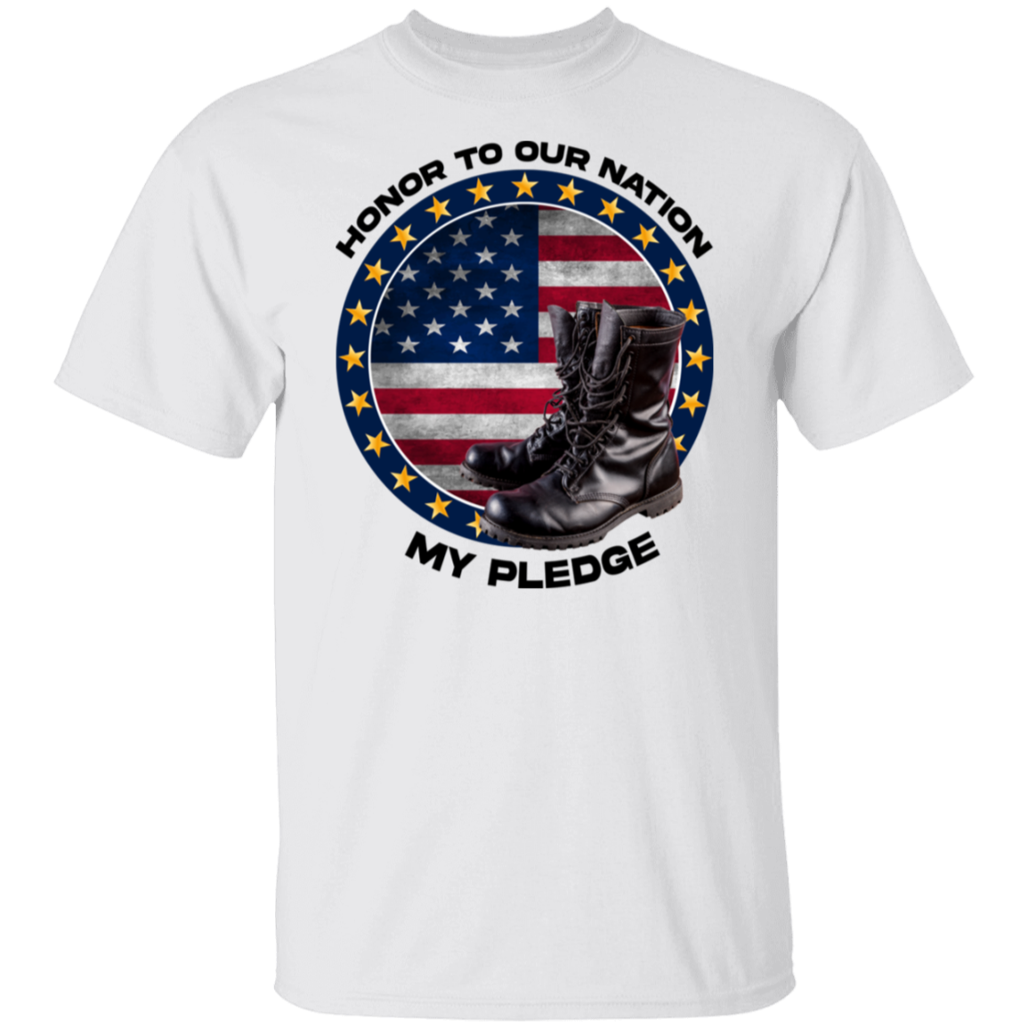 Honor to Our Nation, My Pledge | Men's Cotton T-shirt