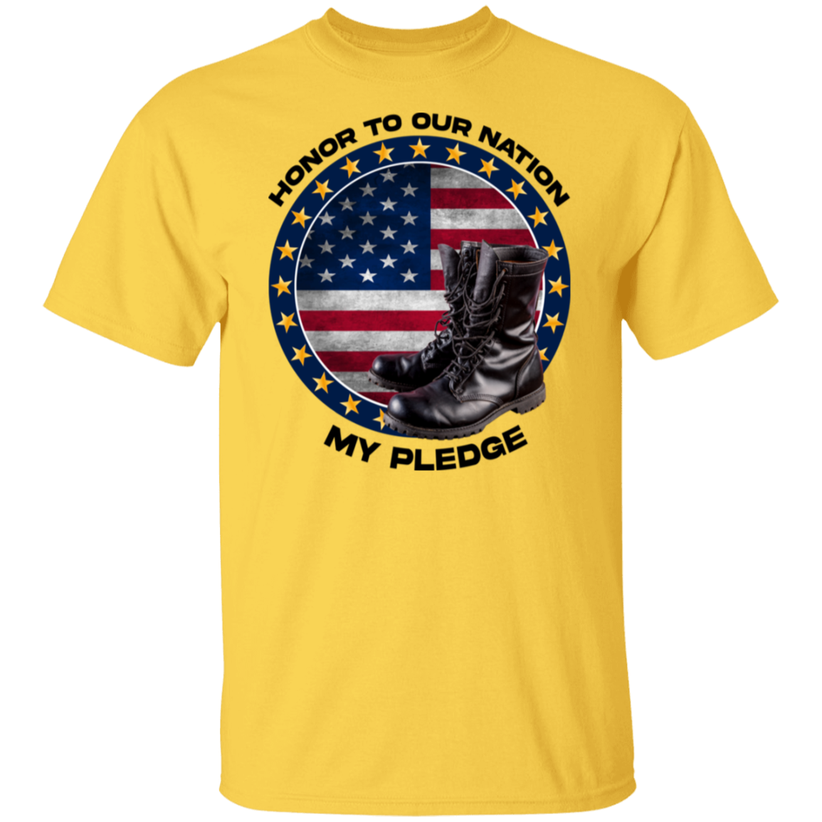 Honor to Our Nation, My Pledge | Men's Cotton T-shirt