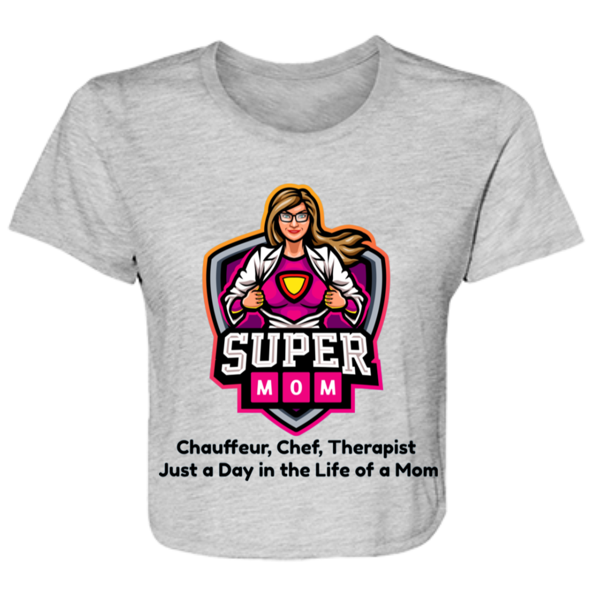 Chauffeur, Chef, Therapist | Women's Flowy Cropped Tee