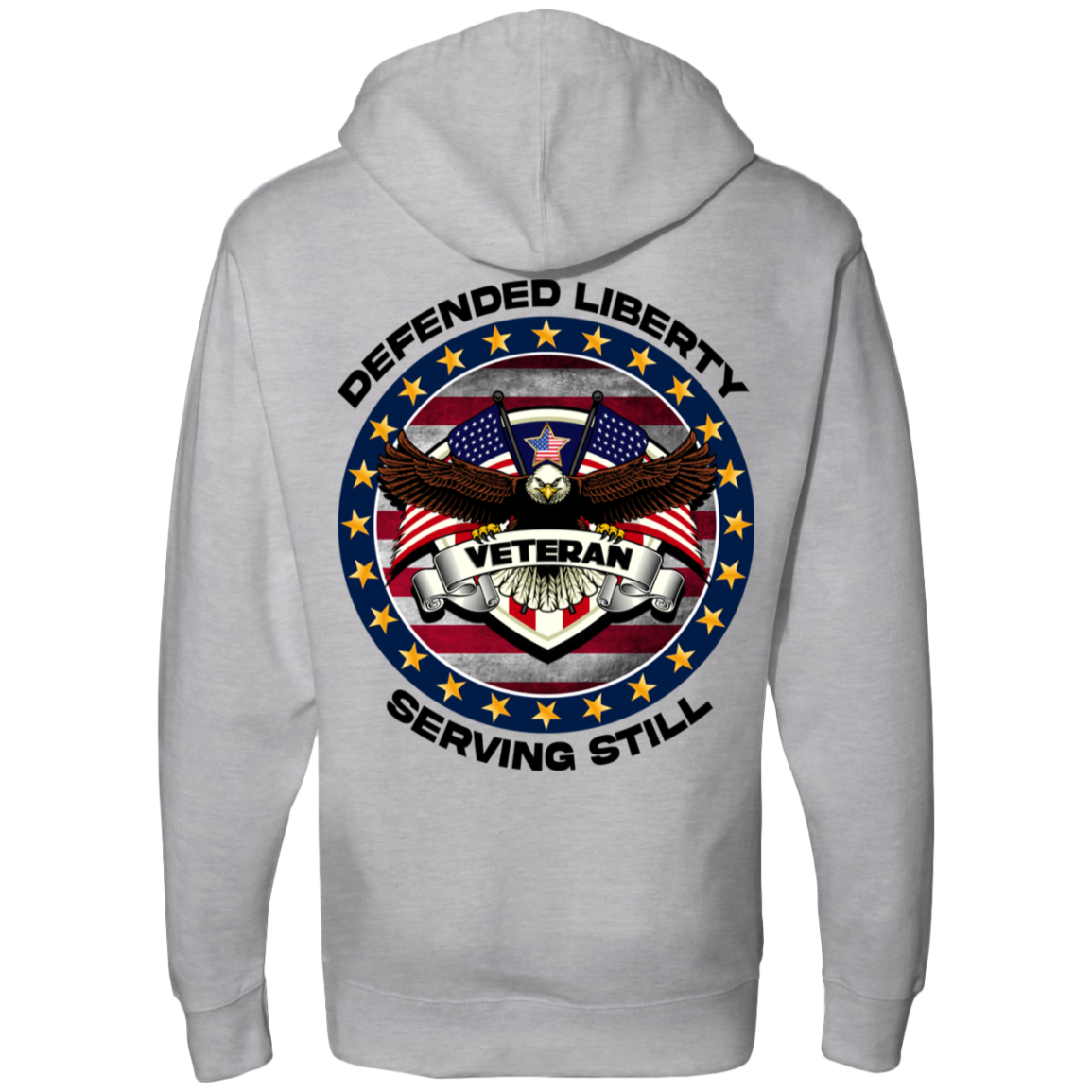 Defended Liberty Serving Still | Men's Midweight Hooded Sweatshirts