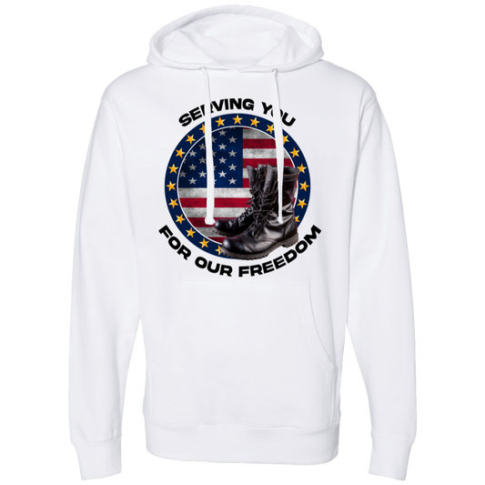 Serving you for our freedom | Men's Midweight Hooded Sweatshirts