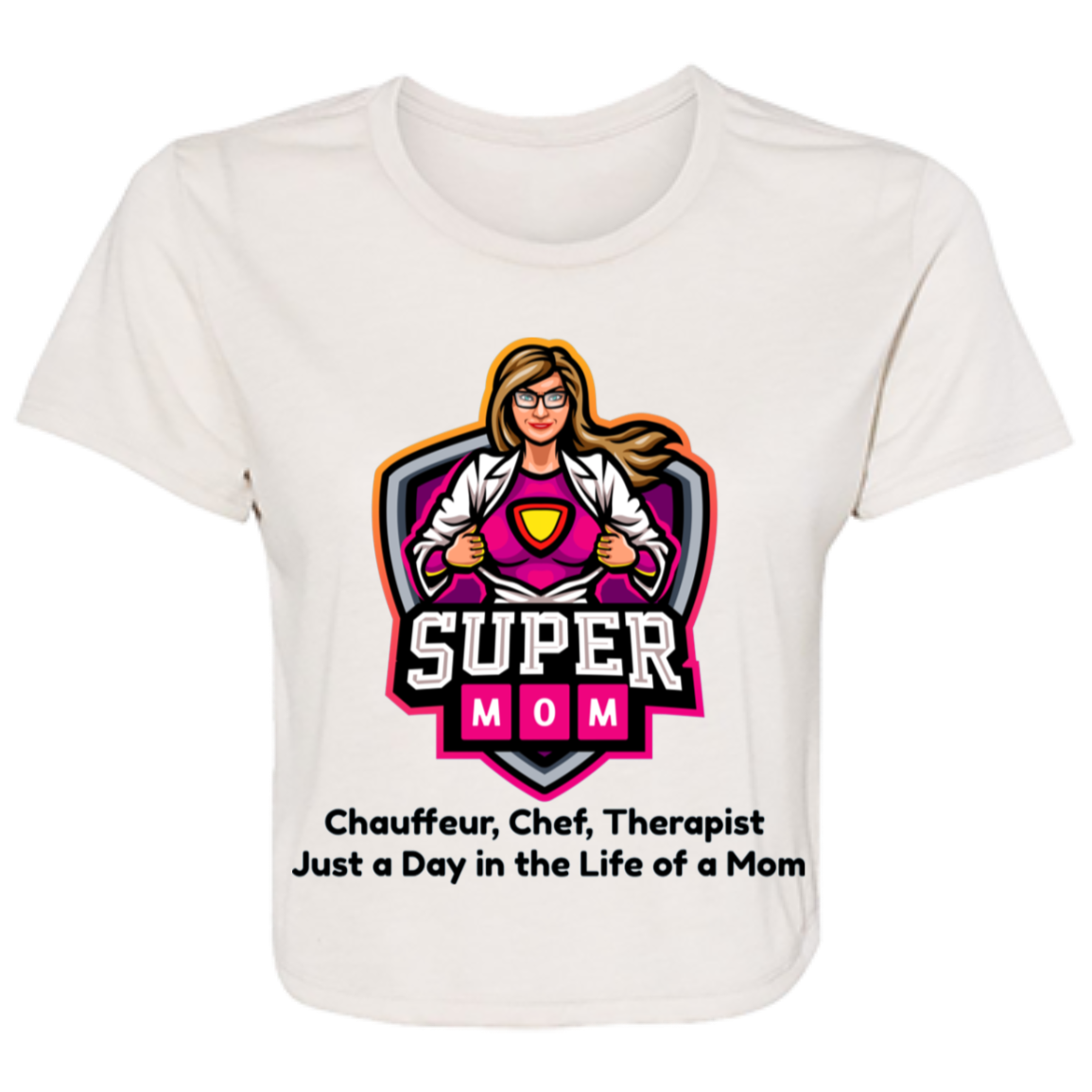 Chauffeur, Chef, Therapist | Women's Flowy Cropped Tee