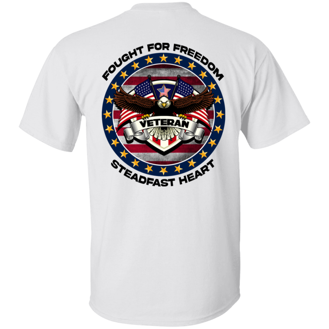 Fought for Freedom Steadfast Heart | Men's Cotton T-shirt