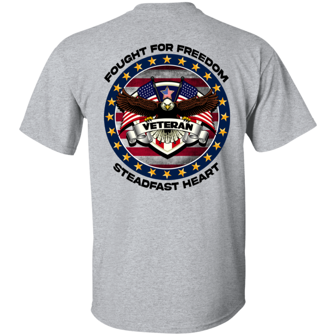 Fought for Freedom Steadfast Heart | Men's Cotton T-shirt