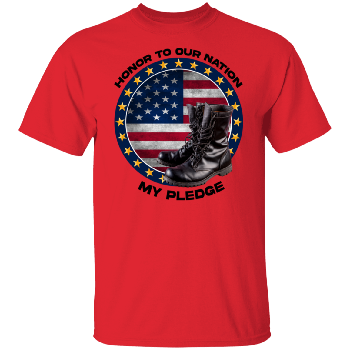 Honor to Our Nation, My Pledge | Men's Cotton T-shirt