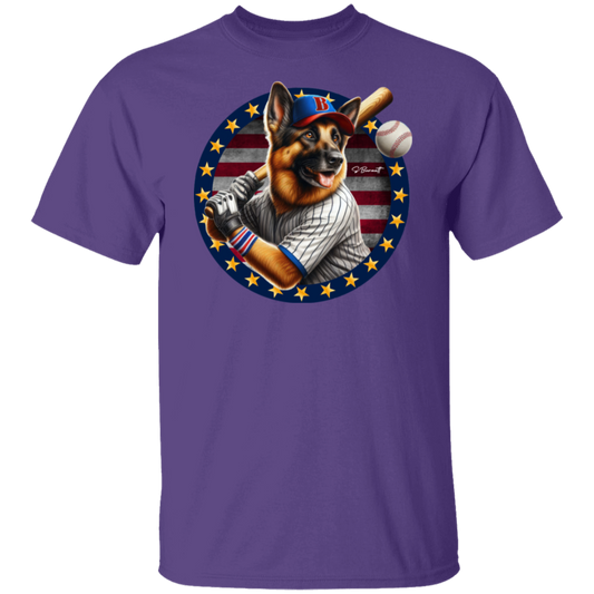 Base Ball Dog | Men's Cotton T-Shirt