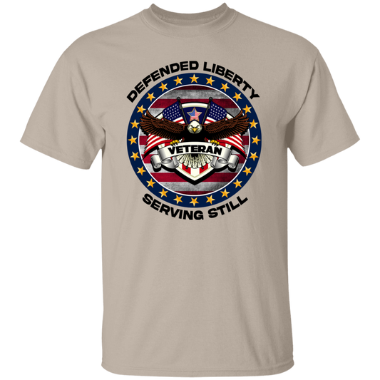 Defended Liberty Serving Still | Men's Cotton T-shirt