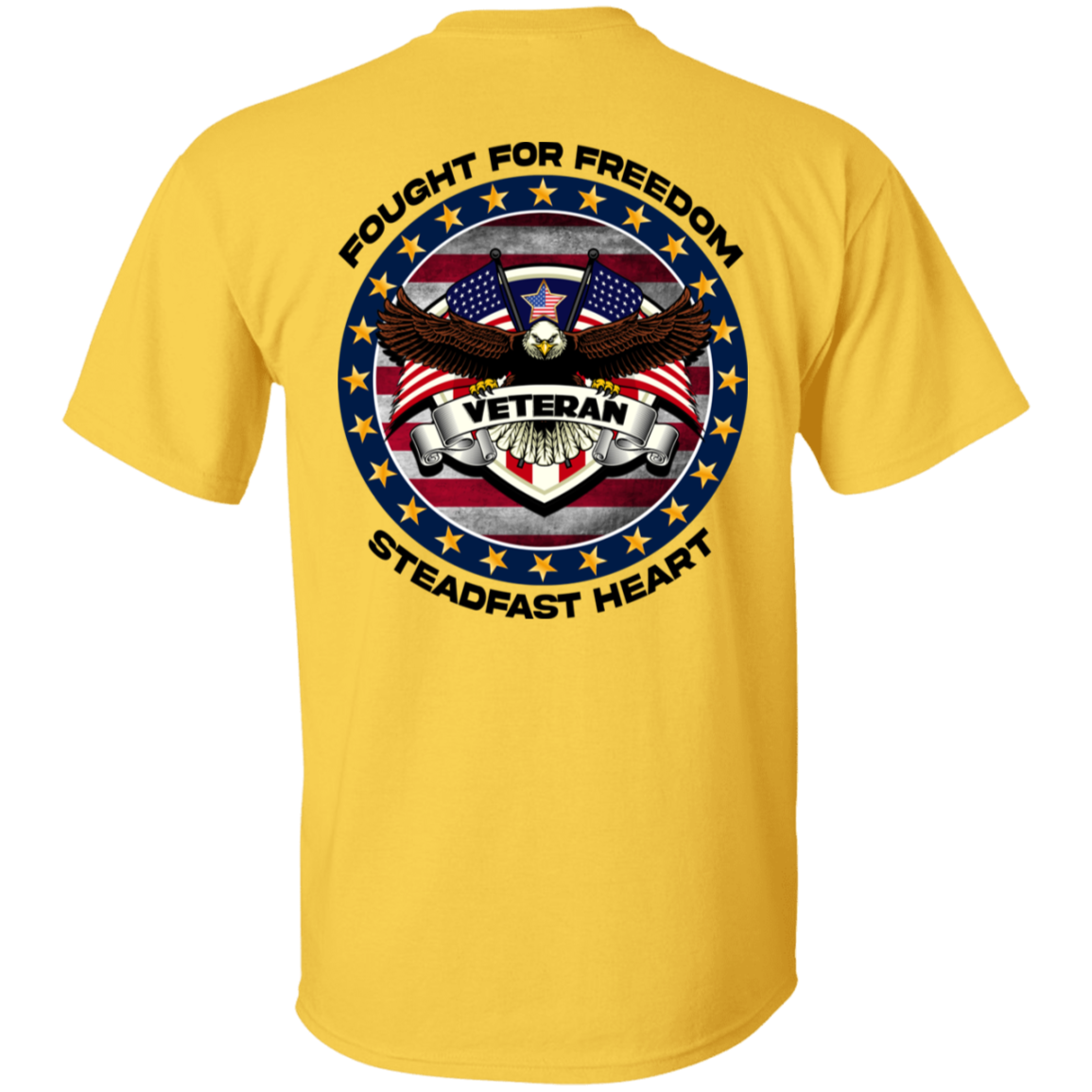 Fought for Freedom Steadfast Heart | Men's Cotton T-shirt