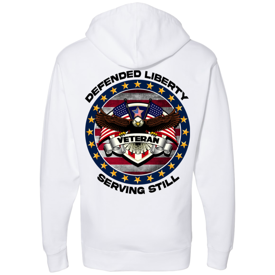 Defended Liberty Serving Still | Men's Midweight Hooded Sweatshirts