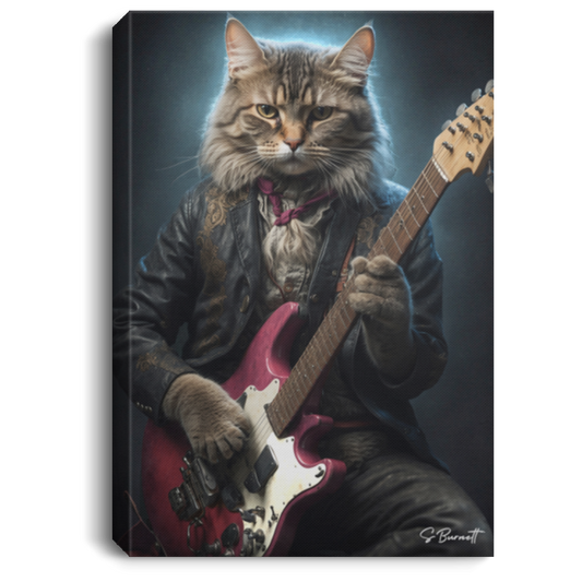 Cat Strummer | Pet Picture Canvas