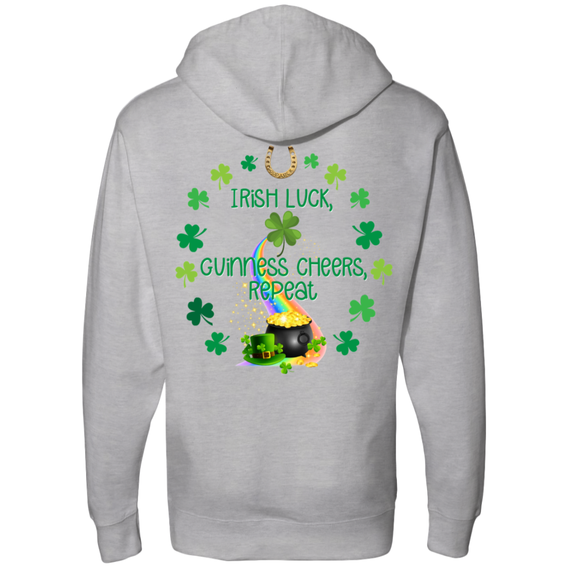 Irish Luck, Guinness Cheers, Repeat | Men's Midweight Hooded Sweatshirts