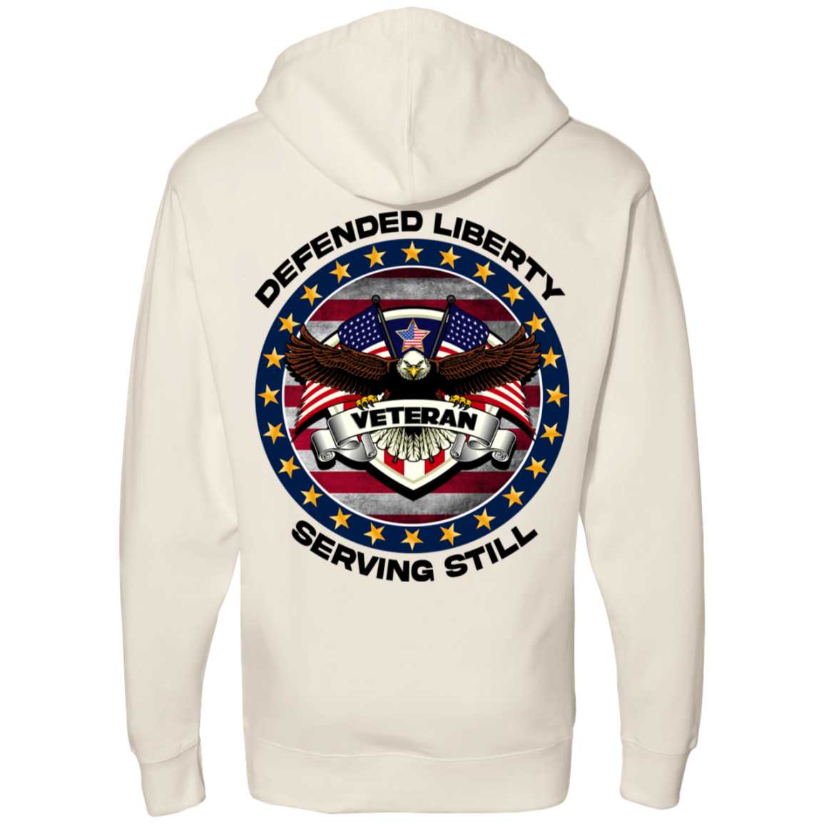 Defended Liberty Serving Still | Men's Midweight Hooded Sweatshirts