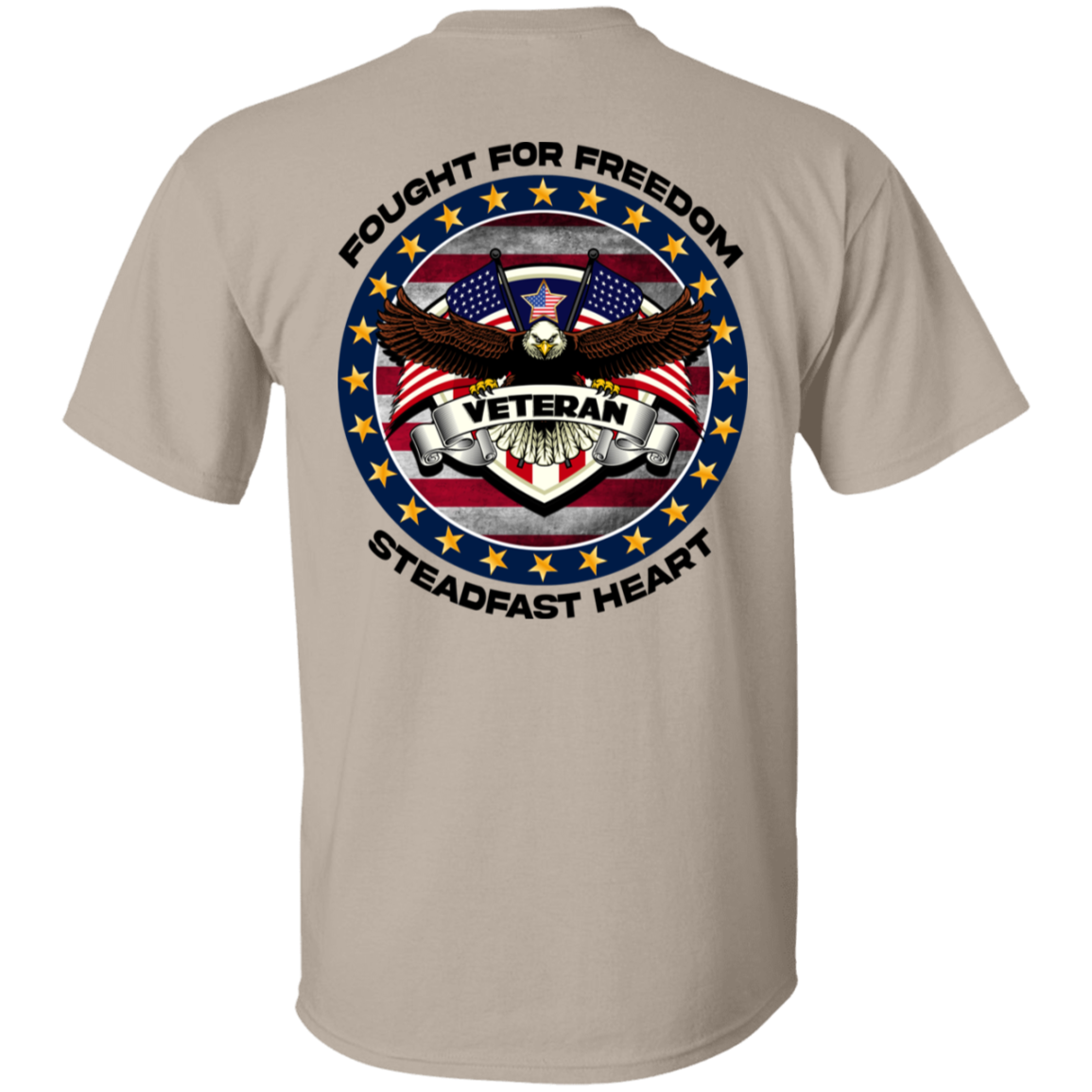 Fought for Freedom Steadfast Heart | Men's Cotton T-shirt