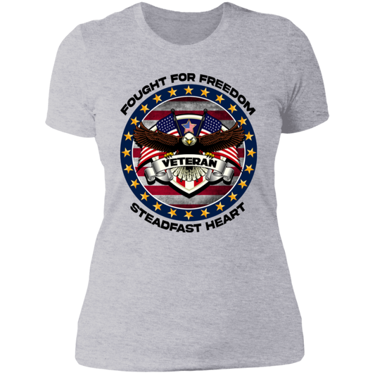 Fought for Freedom Steadfast Heart | Women's Cotton T-shirt