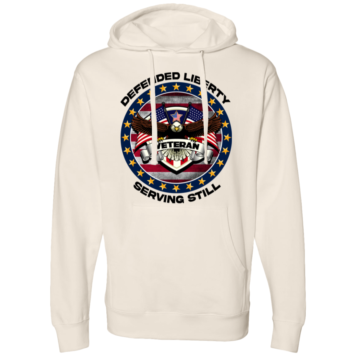 Defended Liberty Serving Still | Men's Midweight Hooded Sweatshirts