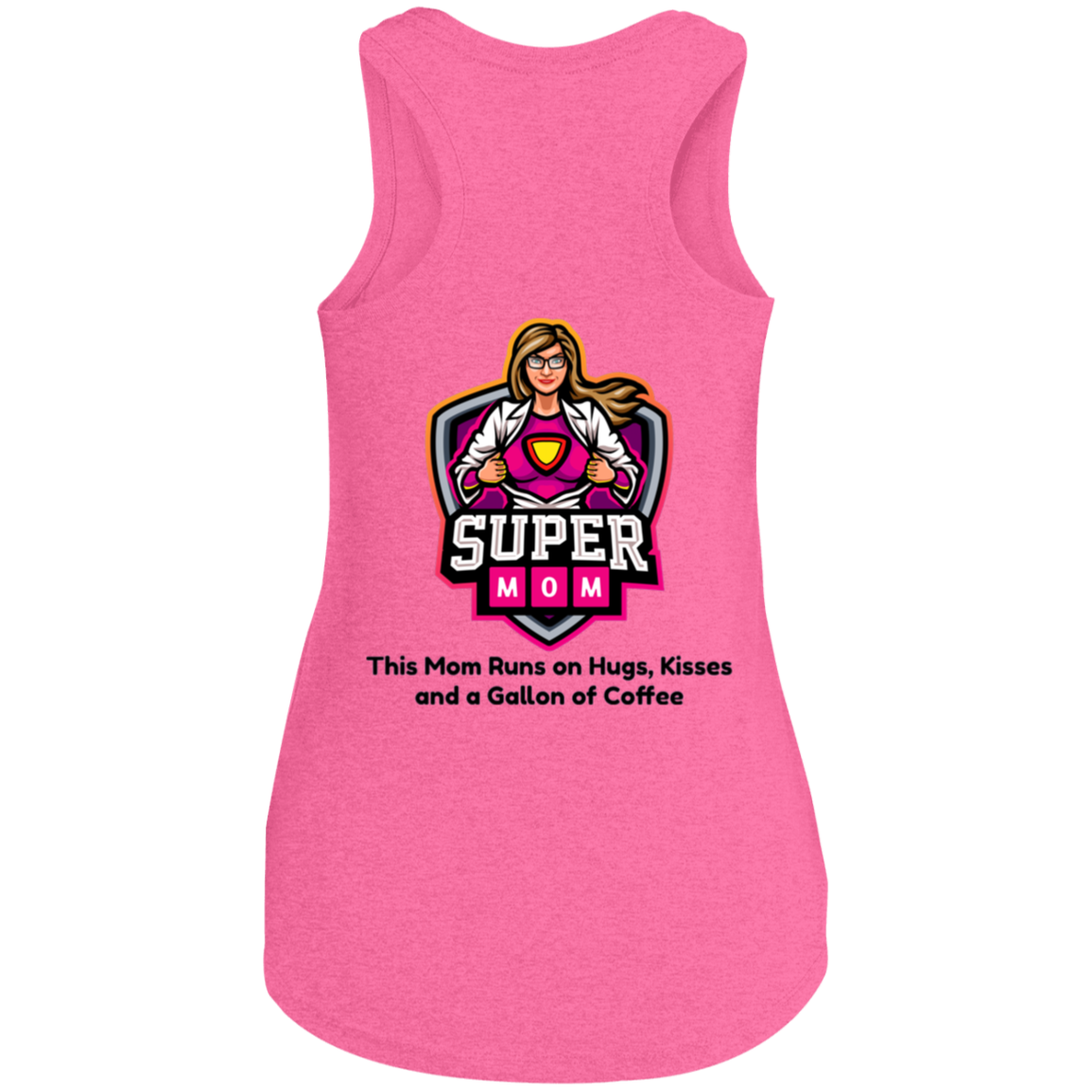 Hugs, Kisses and a Gallon of Coffee | Women's Perfect Tri Racerback Ta