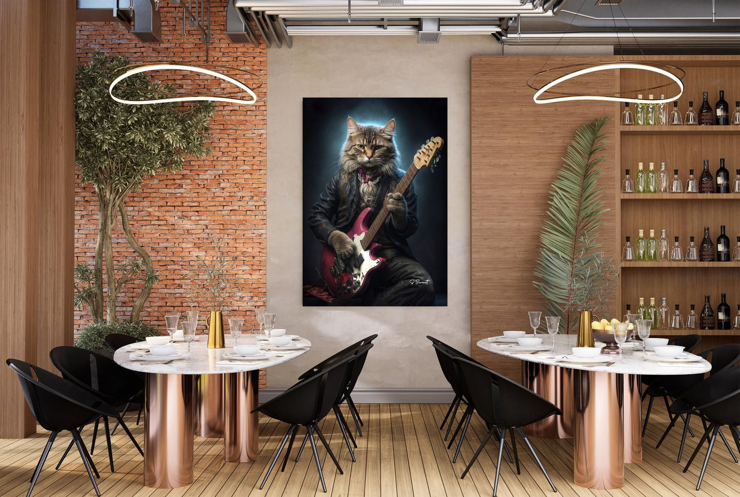 Cat Strummer | Pet Picture Canvas